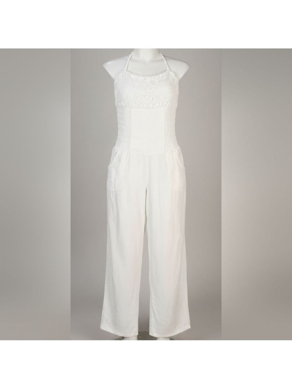 Chic Beige Lace Jumpsuit